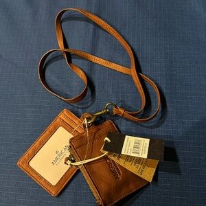 NWT AMERICAN LEATHER CLARICE LANYARD!!!